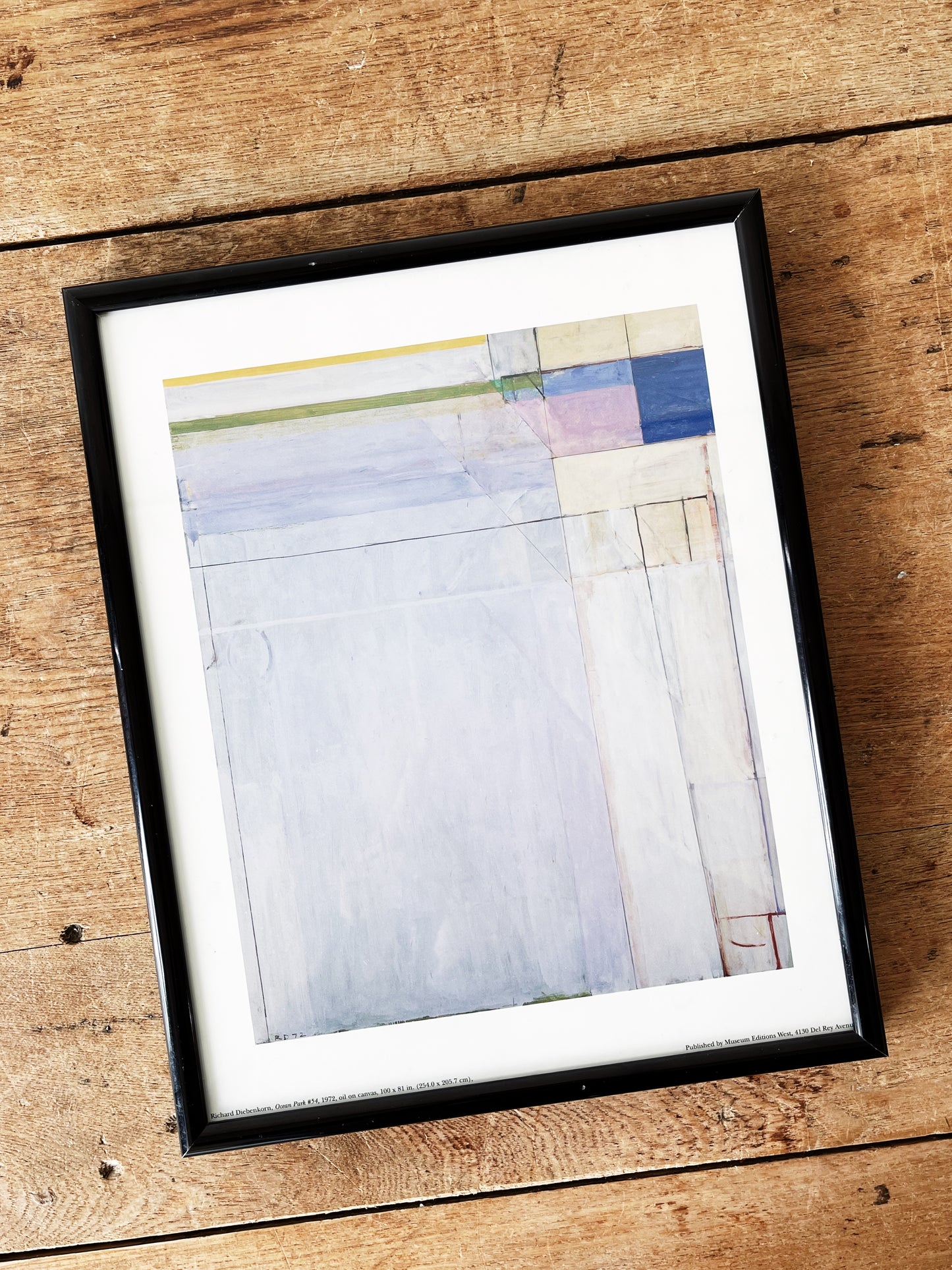 Framed Diebenkorn Bookplate
