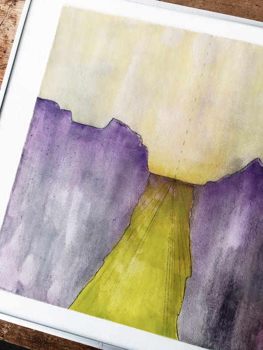 Original Abstract Encaustic Mix Media Artwork