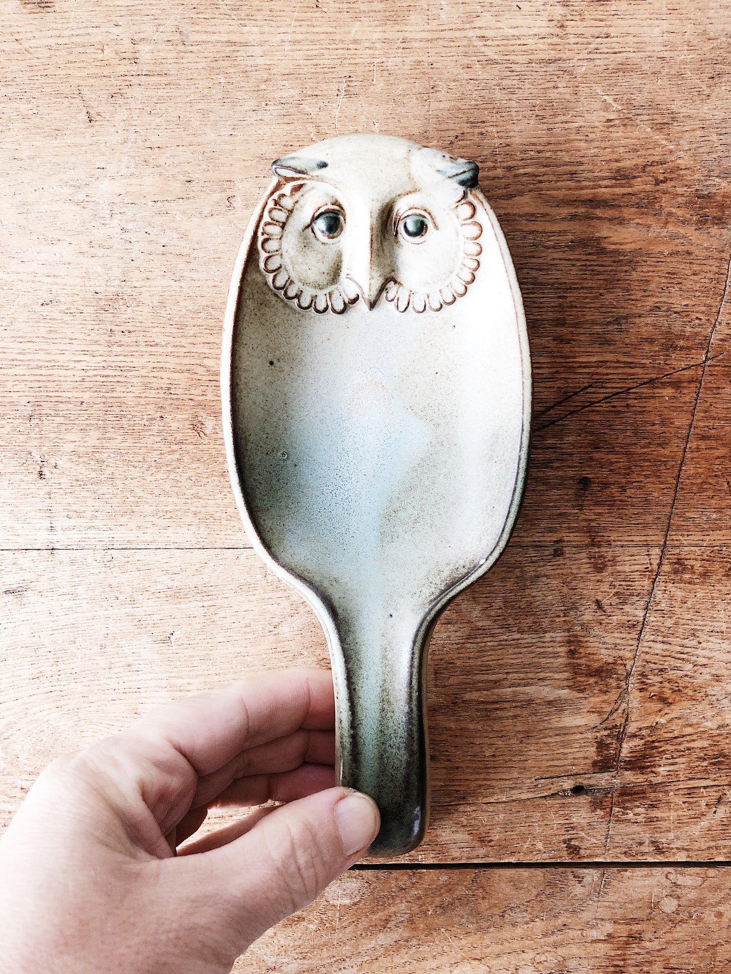 Vintage Owl Ceramic Spoon Rest