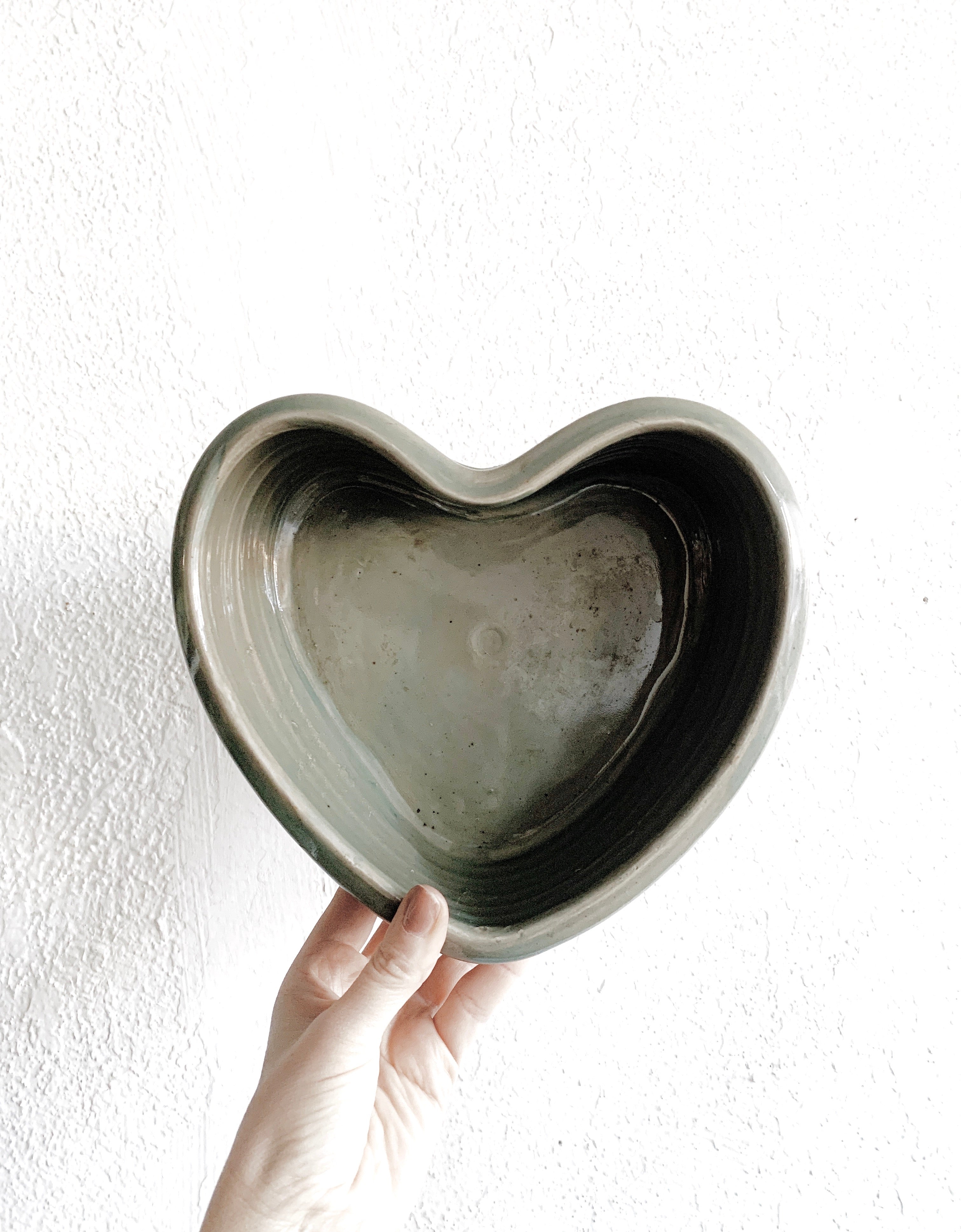 Chunky Deep Dish Ceramic Heart Dish
