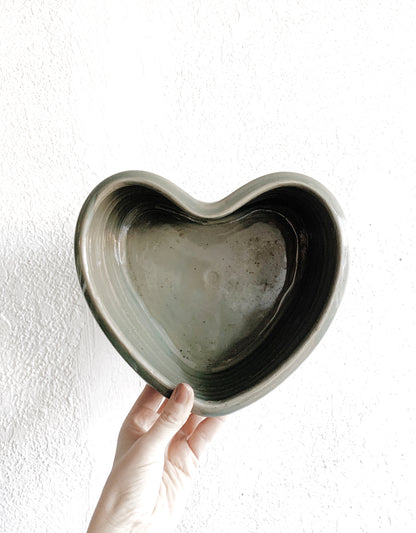 Chunky Deep Dish Ceramic Heart Dish