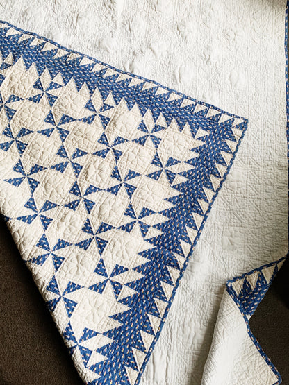 Antique Cotton Pinwheel Quilt