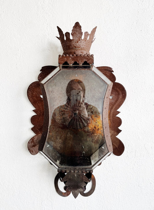 Vintage Mexican Folk Art Lantern