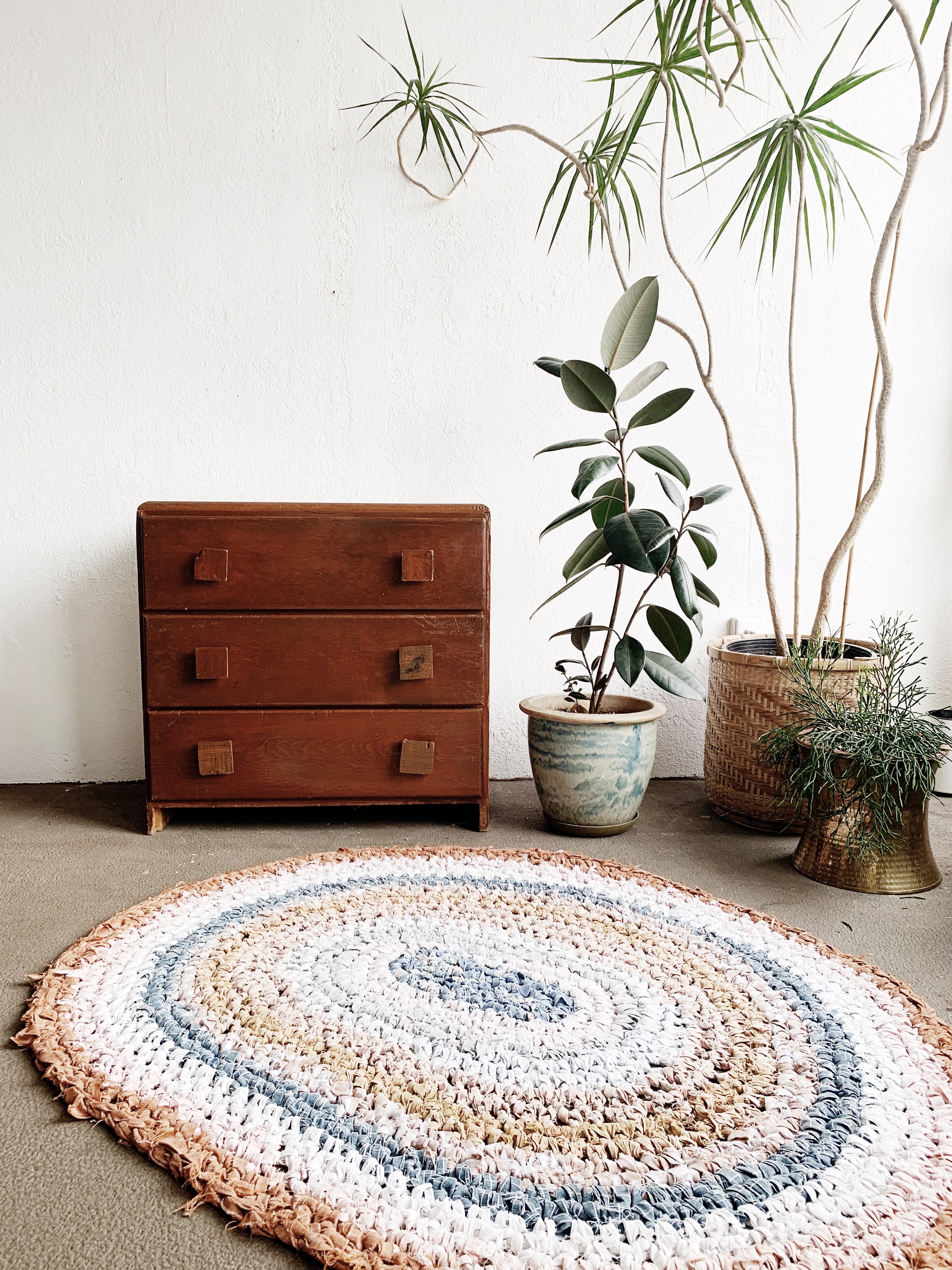Handmade Oval Cotton Rag Rug