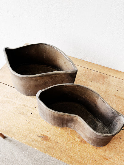 Handmade Raku Planter