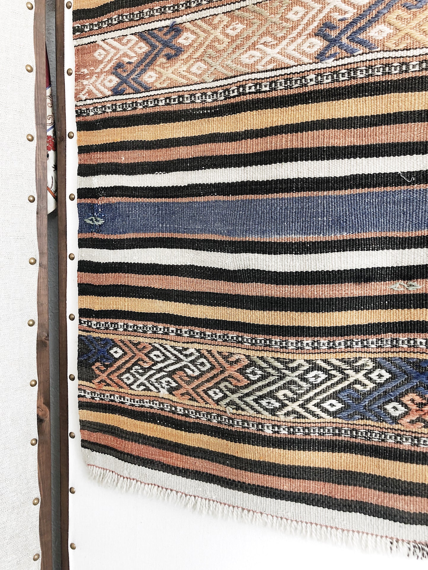 Vintage Turkish Cicim Kilim Rug