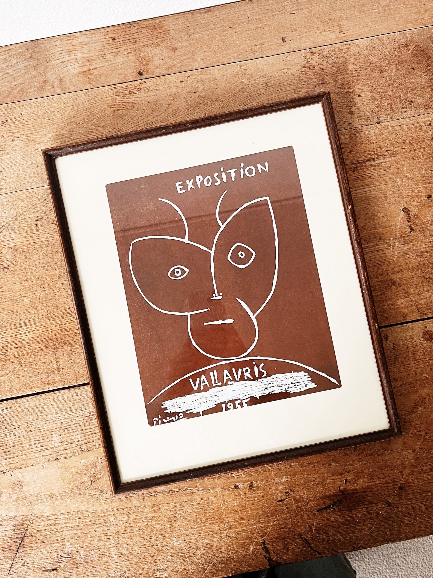 Vintage Framed Picasso Exposition Print