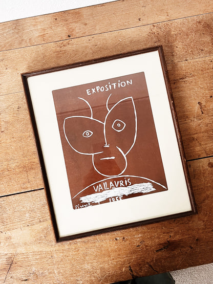 Vintage Framed Picasso Exposition Print