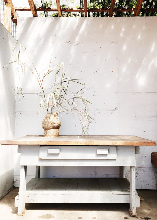 Vintage Industrial Work Table