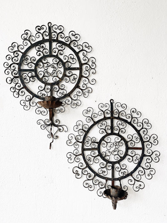 Vintage Mandala Candle Sconce