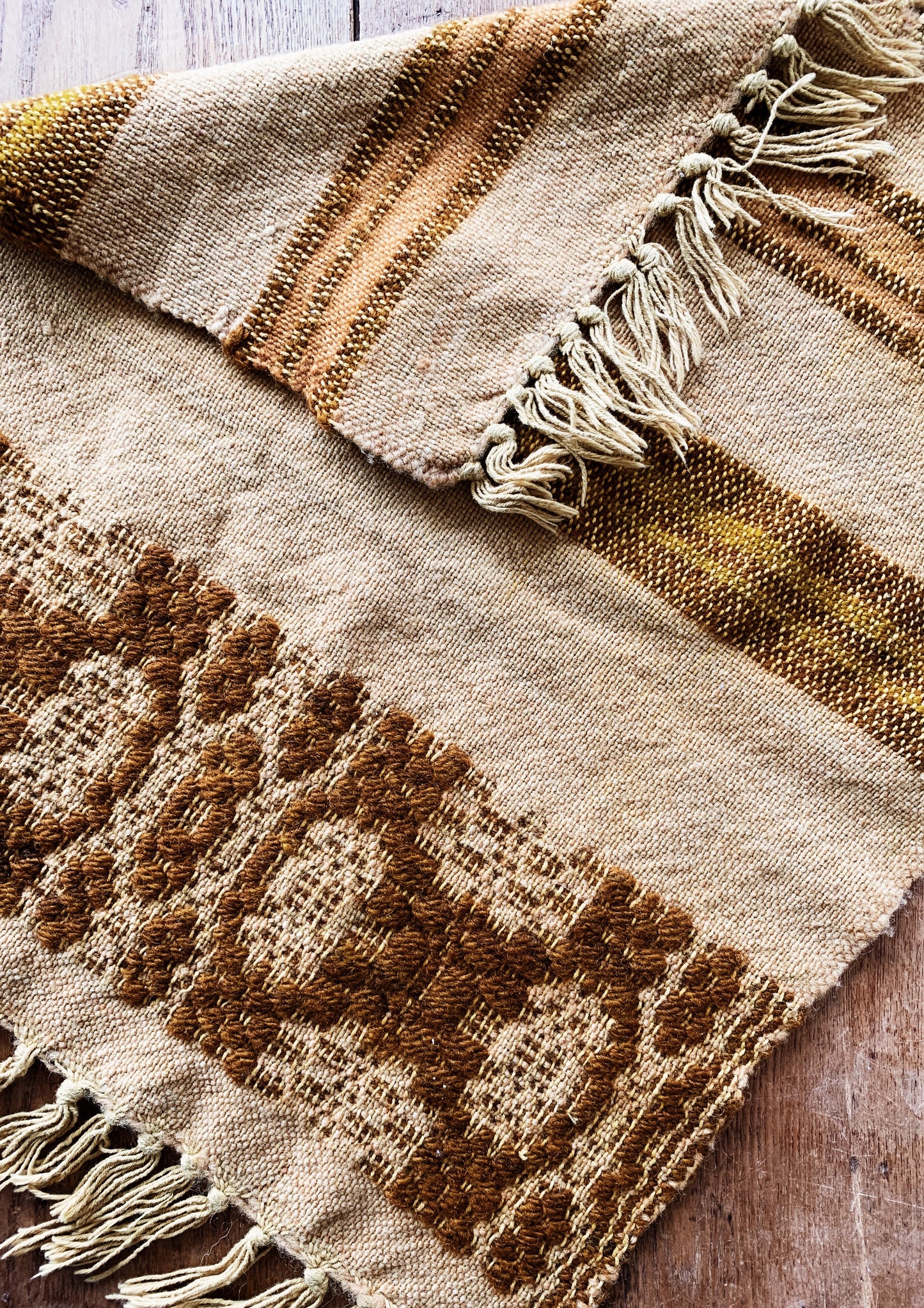 Vintage Woven Textile Fiber Art