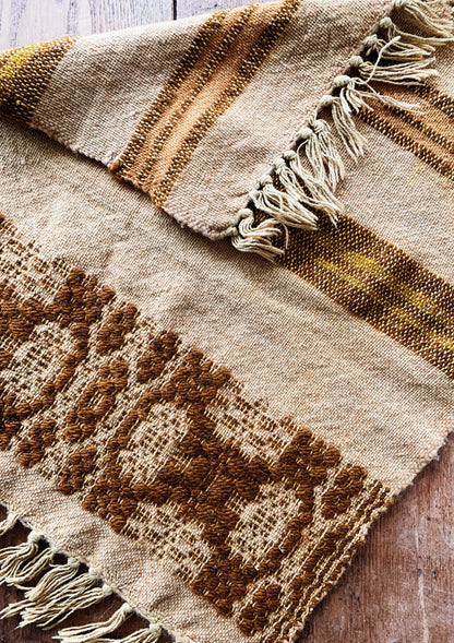 Vintage Woven Textile Fiber Art