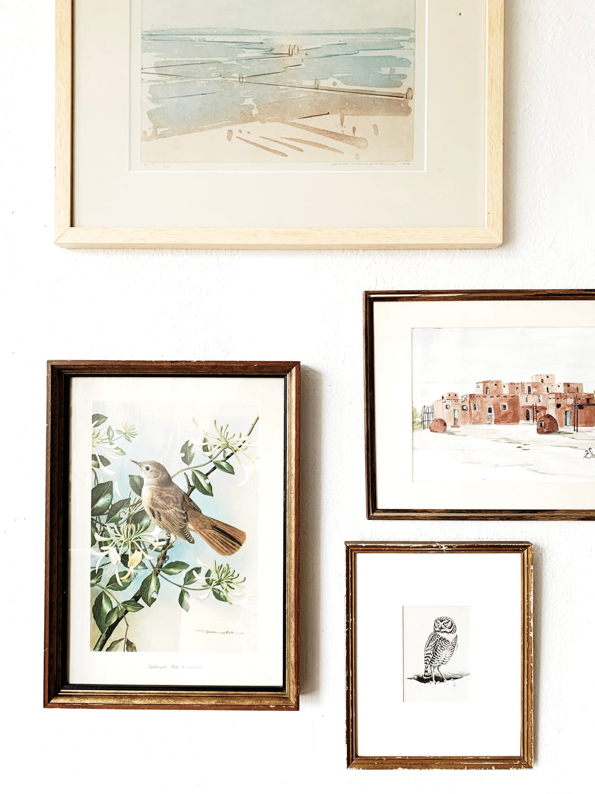 Mid Century Basil Ede Nightingale with Wild Honeysuckle