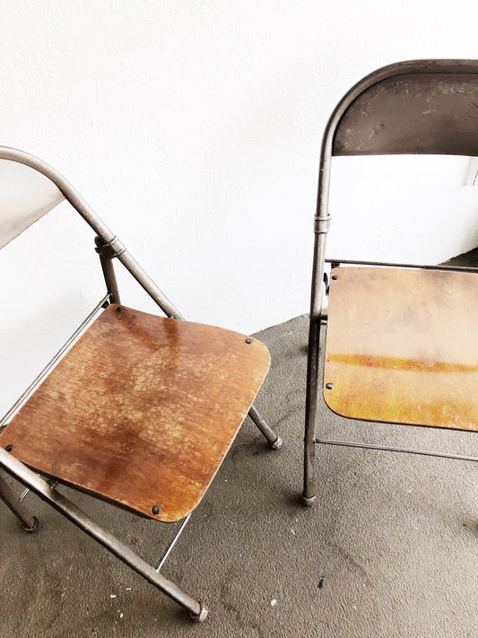 Vintage Wood Folding Chair
