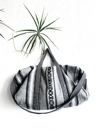 Vintage Woven Duffel Bag