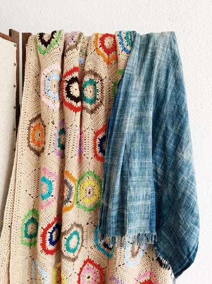 Vintage Indigo Mud Cloth