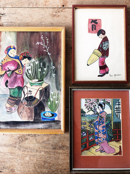 Original Vintage Japanese Painting