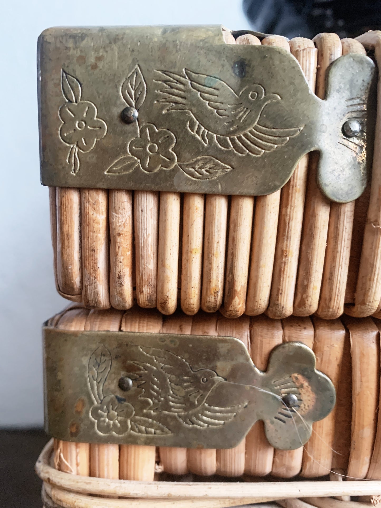 Vintage Wicker Trunk