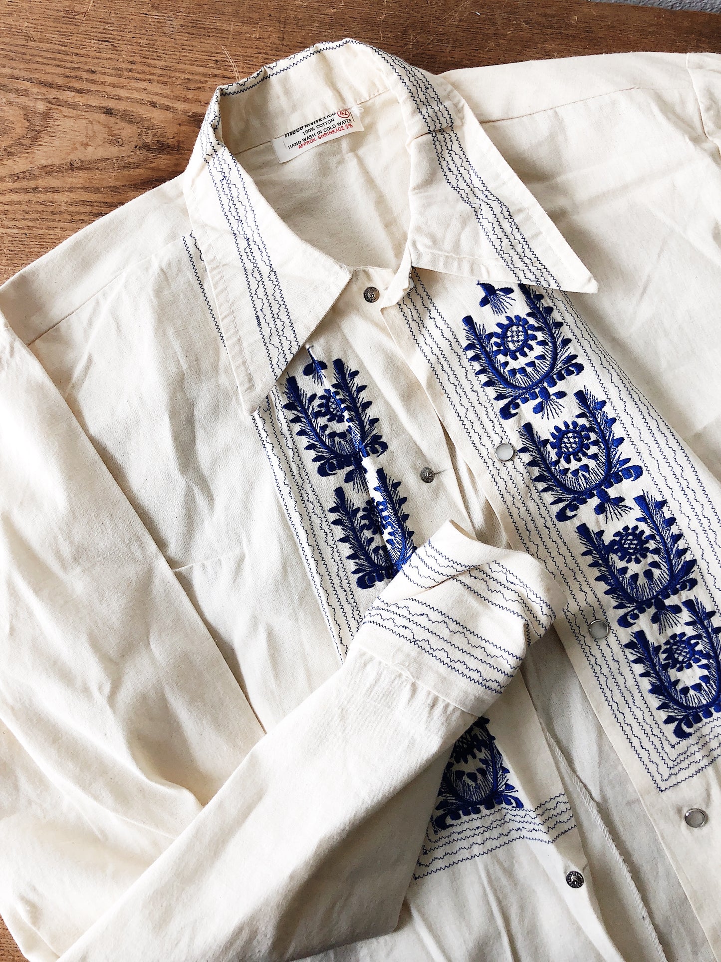 Vintage Mexican Tuxedo Shirt