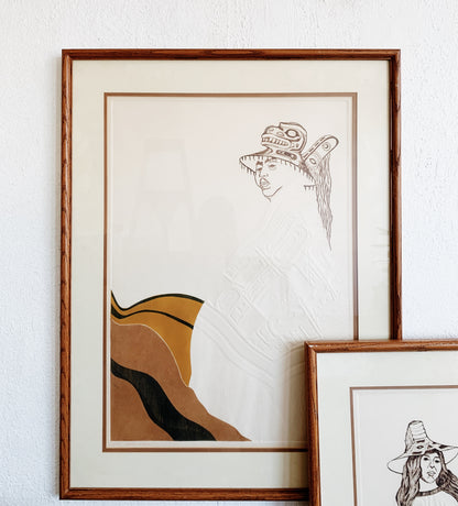 Vintage Original Arlene Jo Mickelson Etching