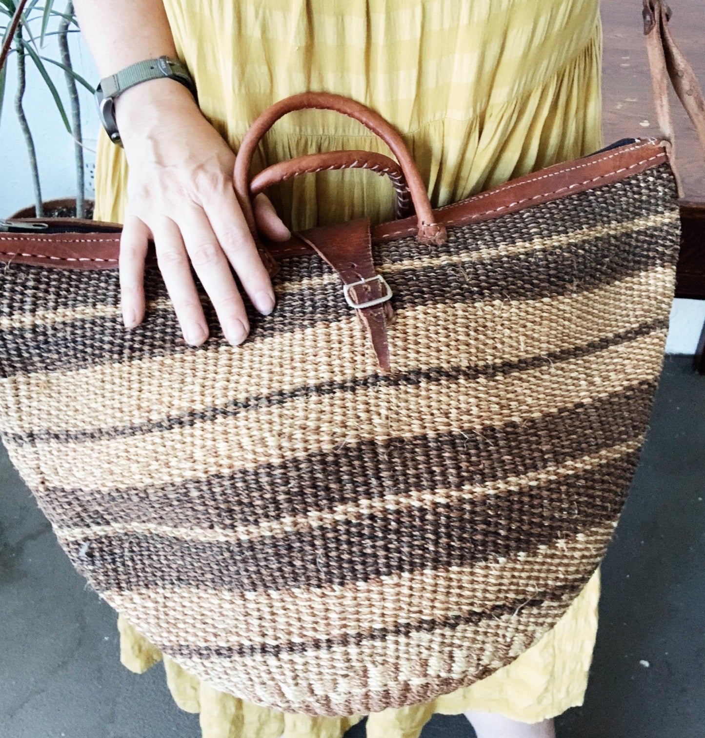 Vintage Woven Tote