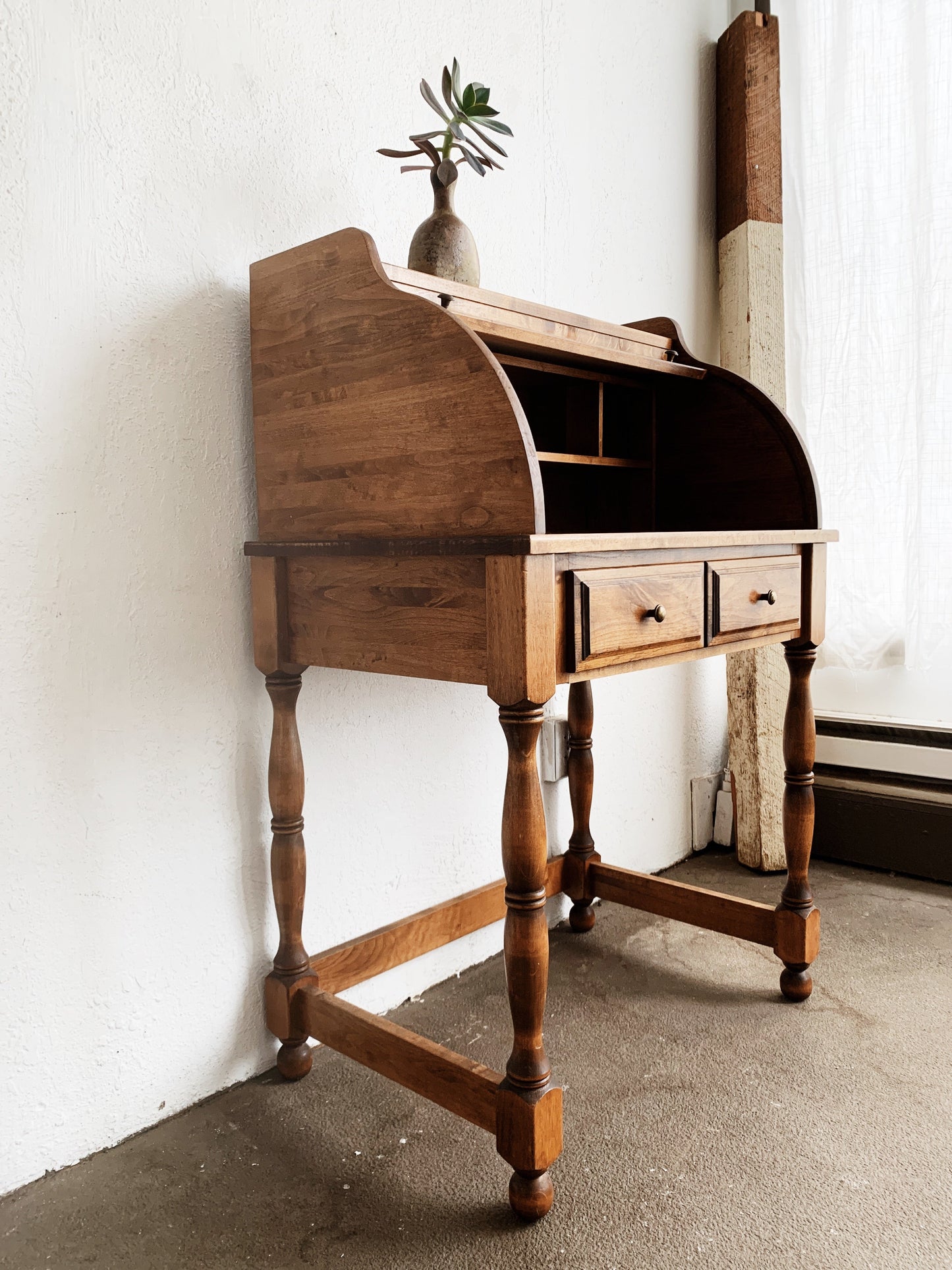 Vintage Oak Writing Desk