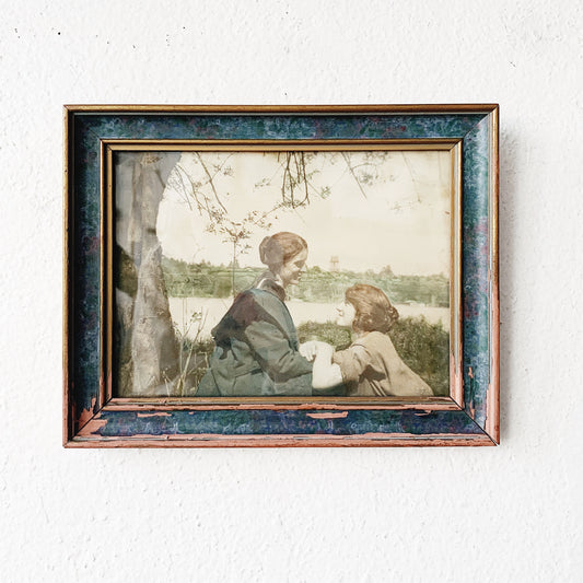 Vintage Hand Tint Framed Photo