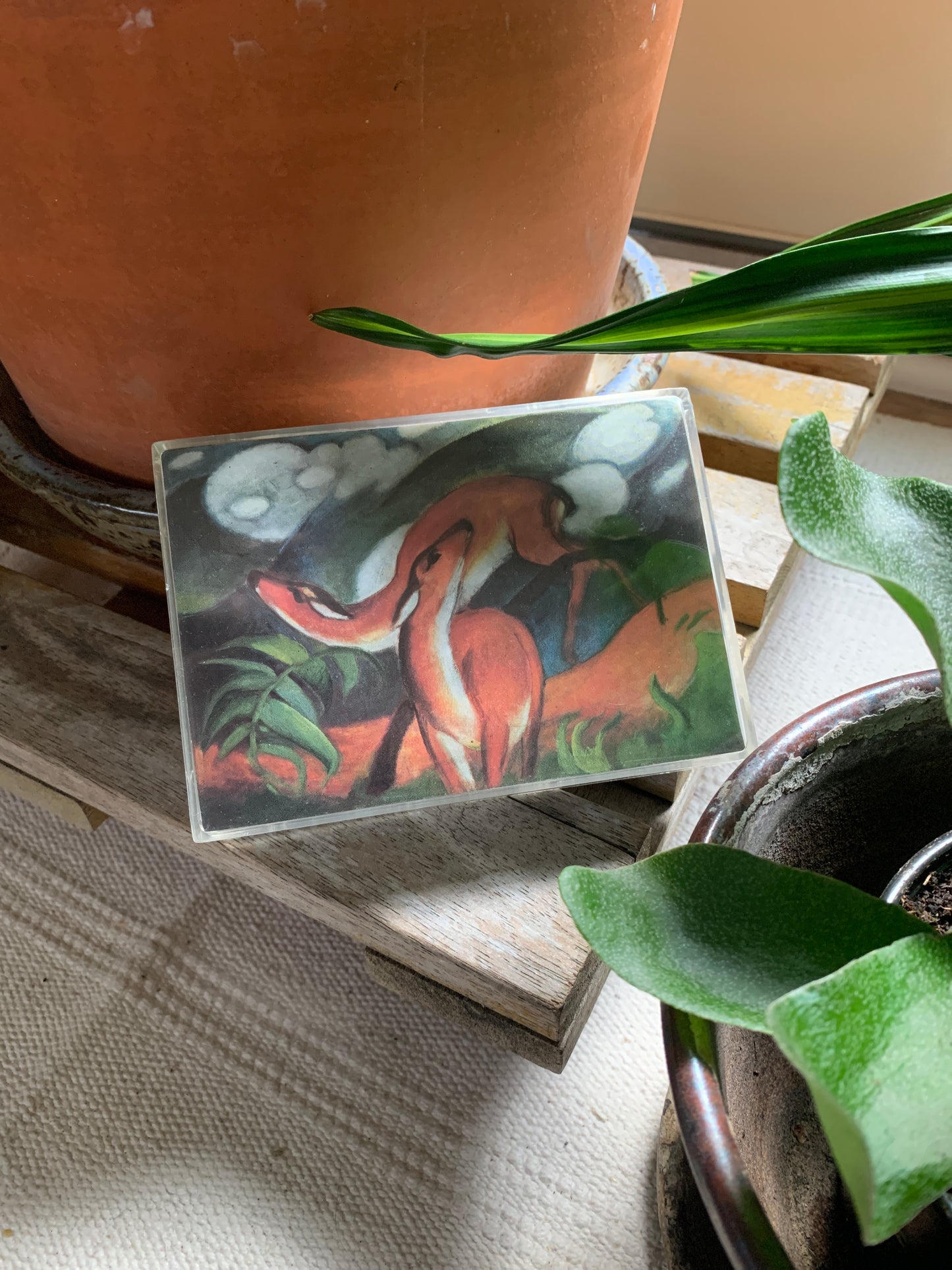 Vintage Framed Franz Marc Illustration