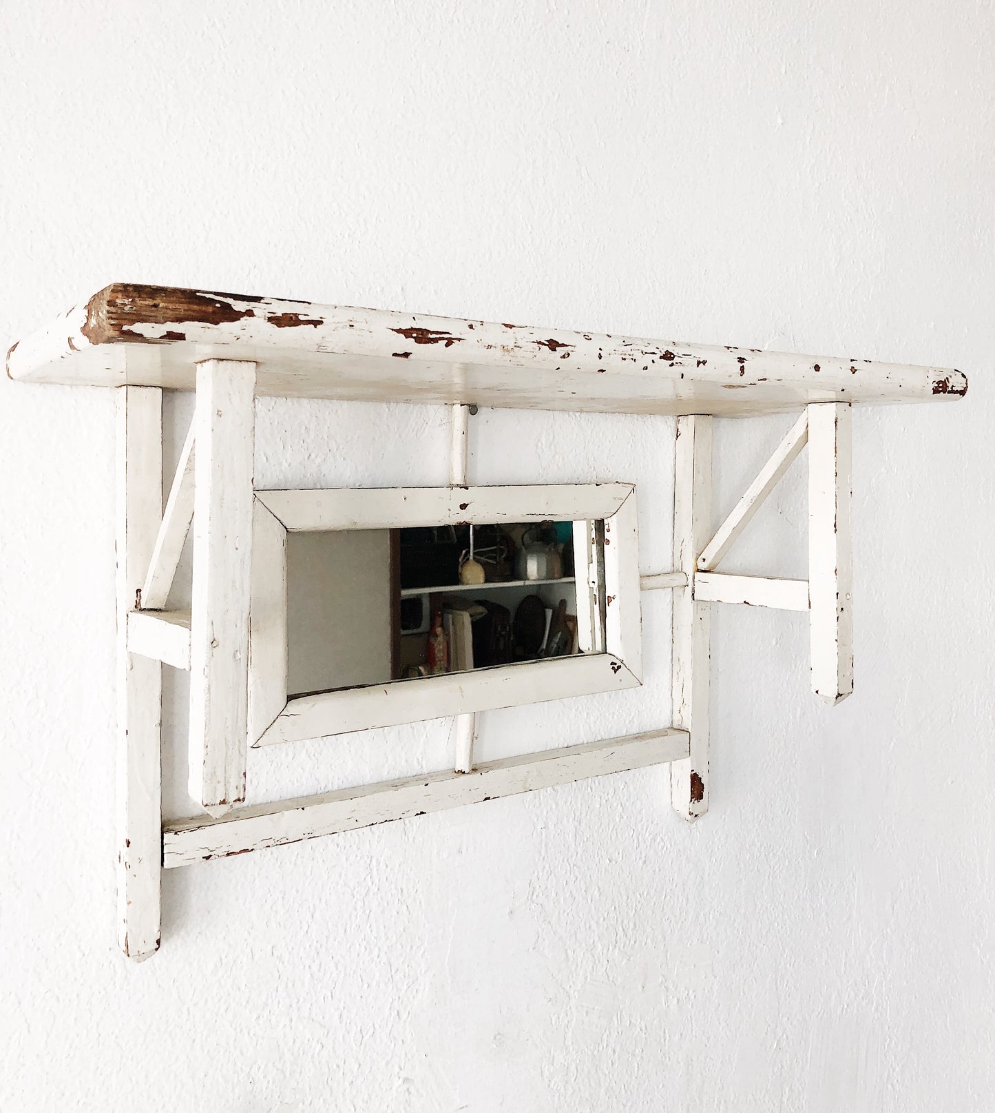 Mirrored Folk Shelf