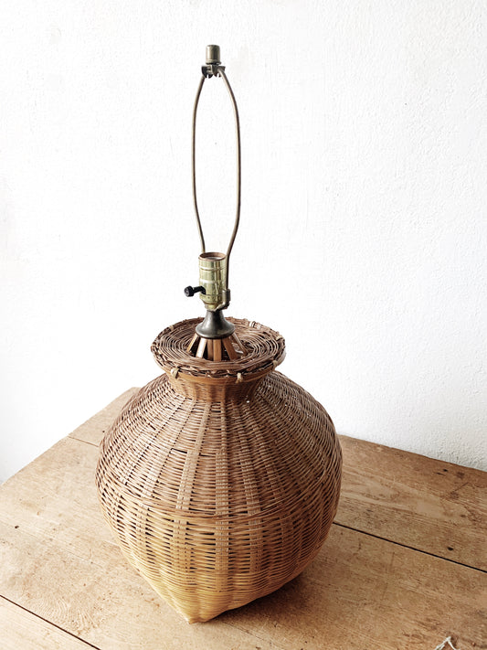 Vintage Basket Lamp