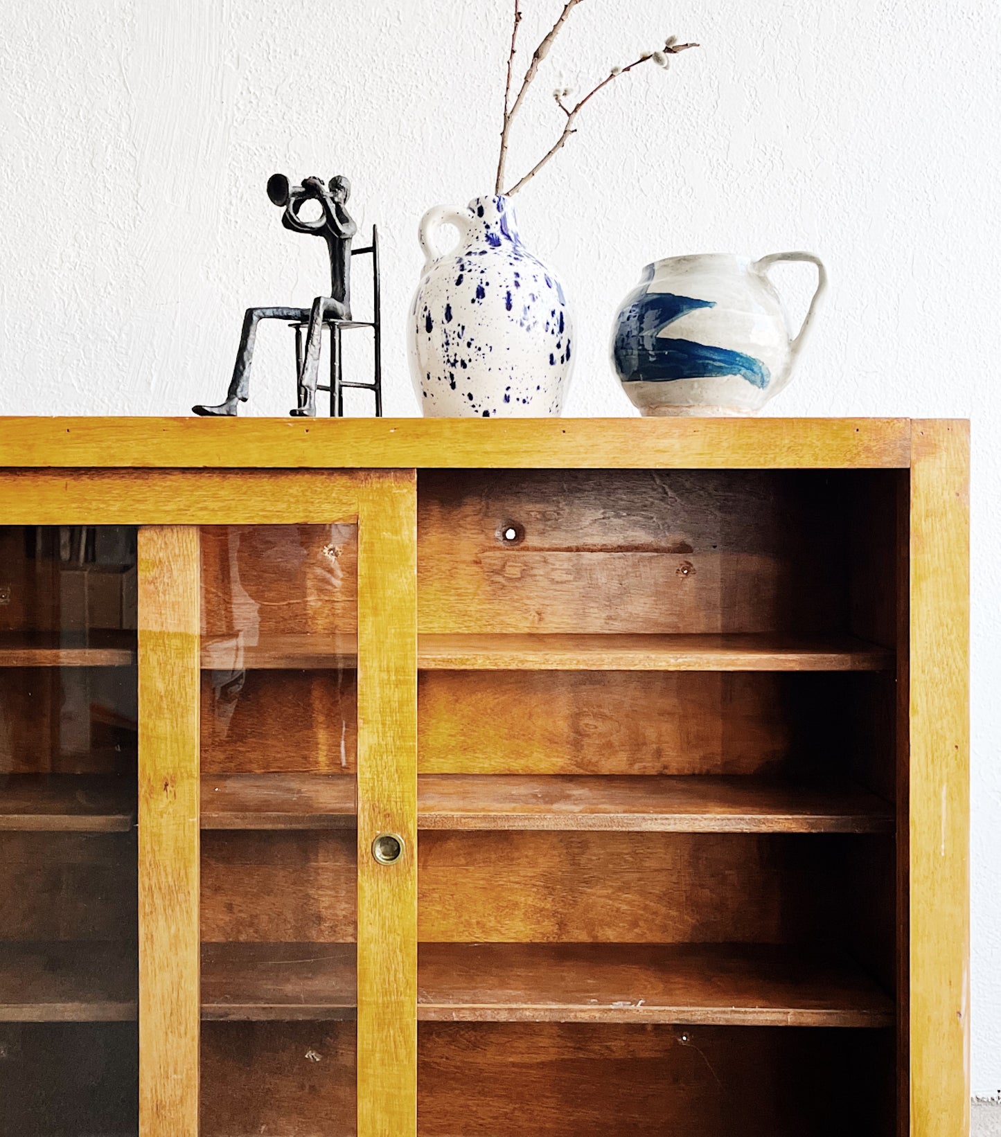 Mid Century Sliding Door Cabinet