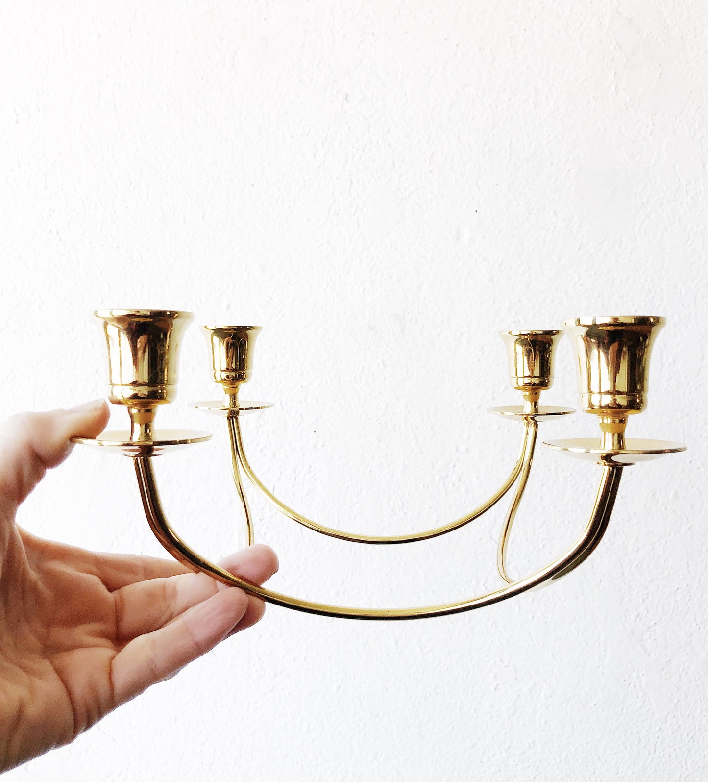 Mid Century Brass Candelabra