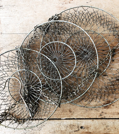 Vintage Brass Mesh Baskets