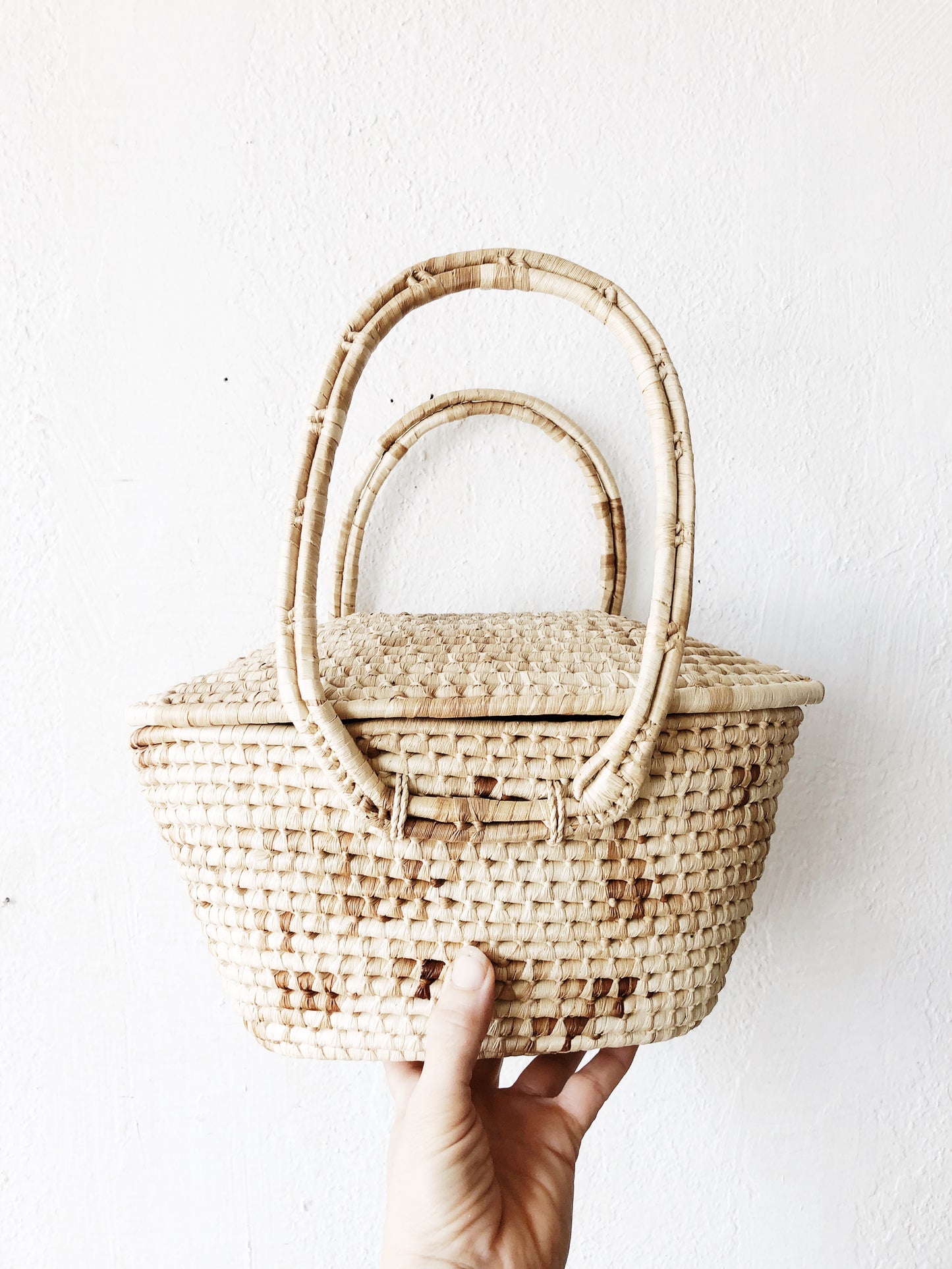 Vintage Lidded Basket