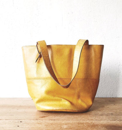 Soy Nica Leather Bucket Tote