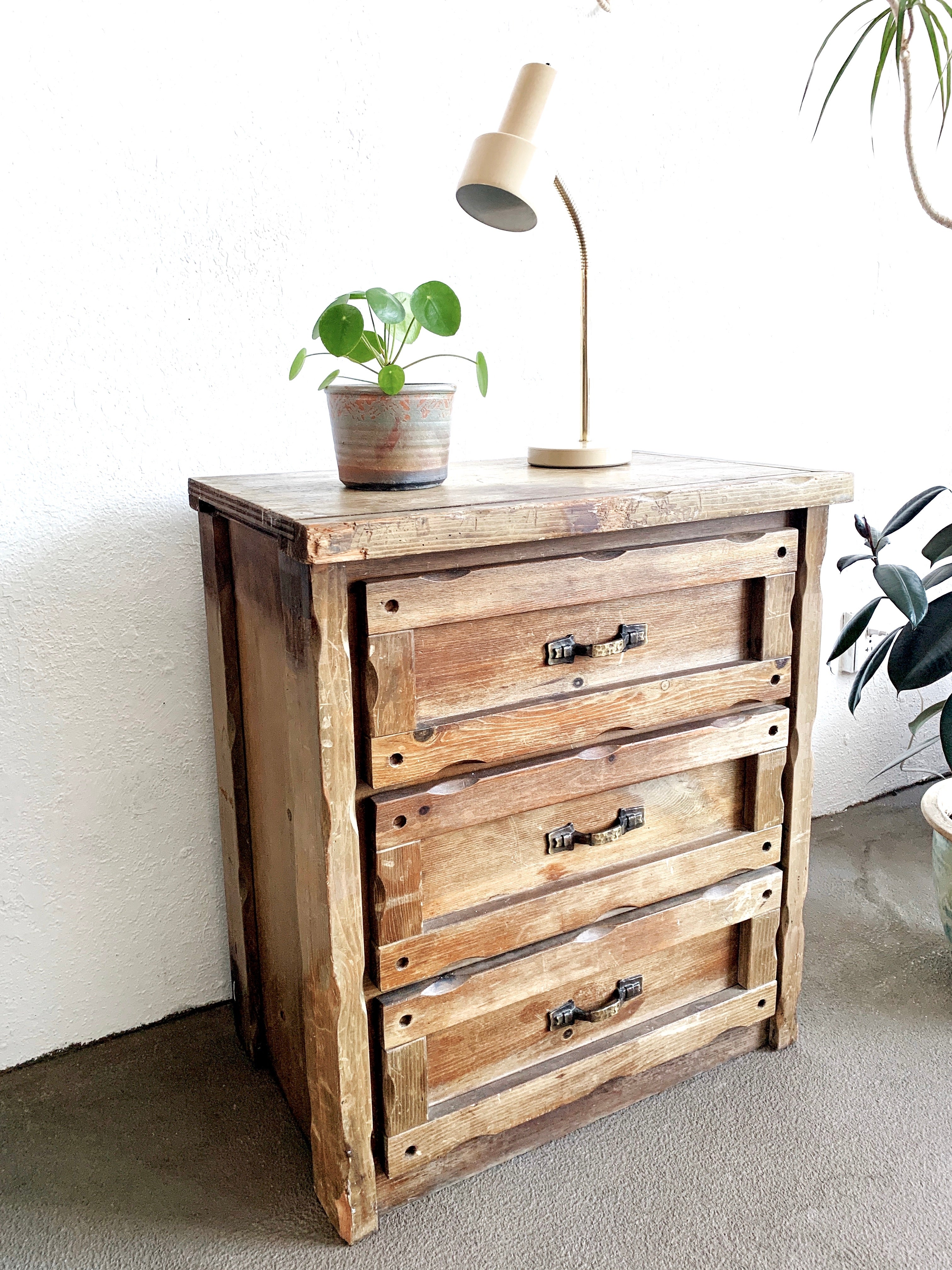 Vintage Small Wood Dresser - Thumbnail 4