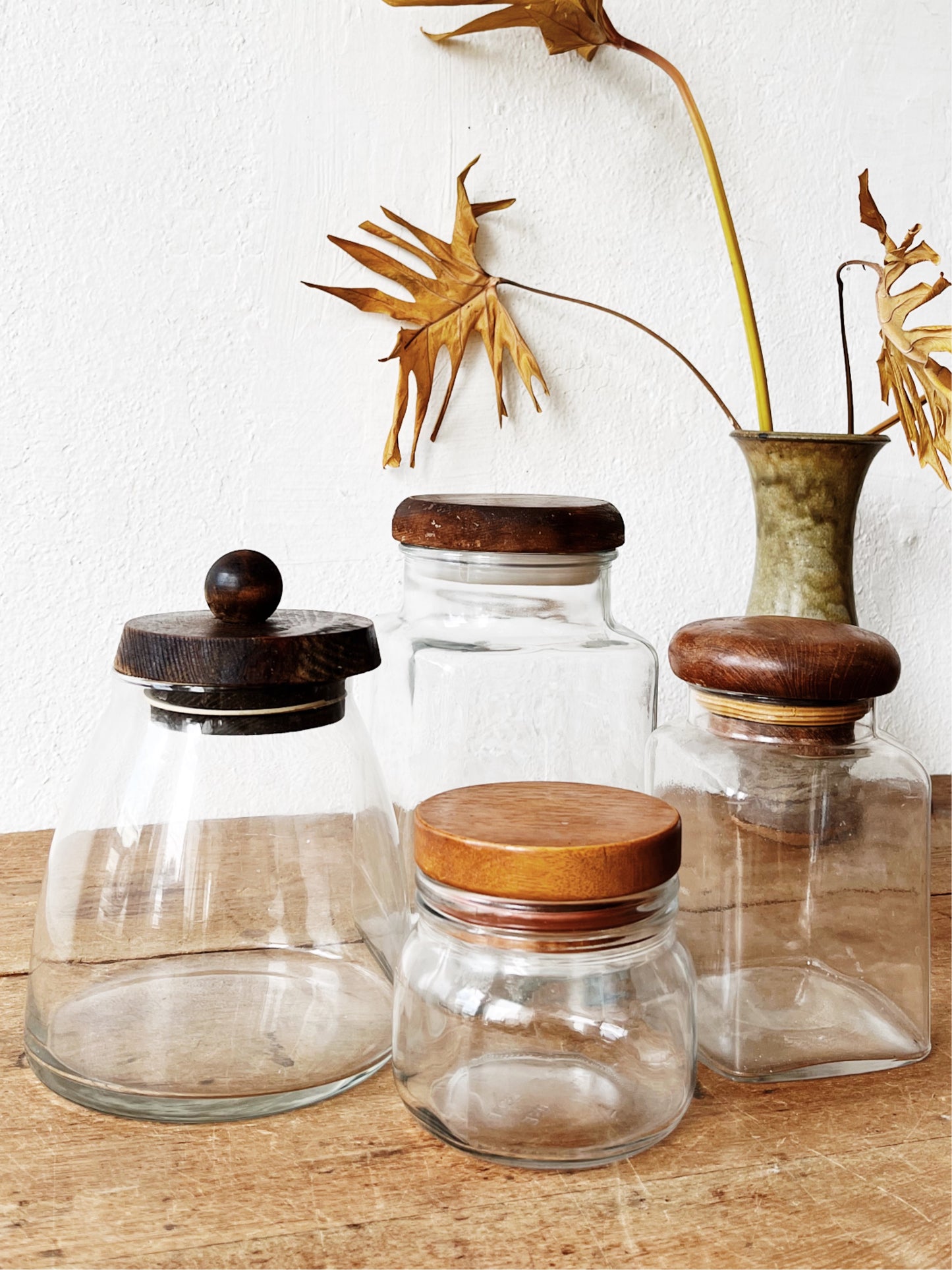 Vintage Glass Canister Set