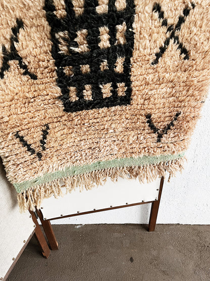 Long Vintage Moroccan Wool Runner