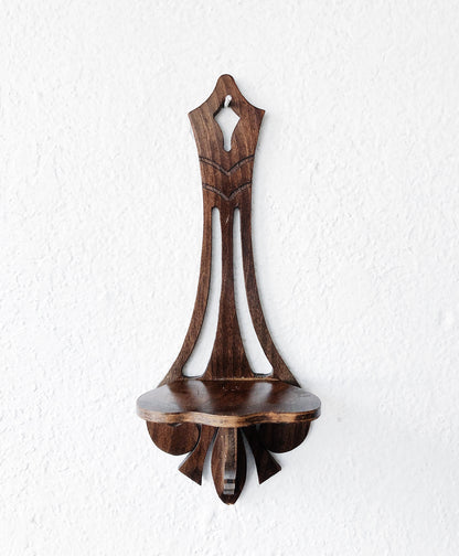 Vintage Plant Shelf and Vase