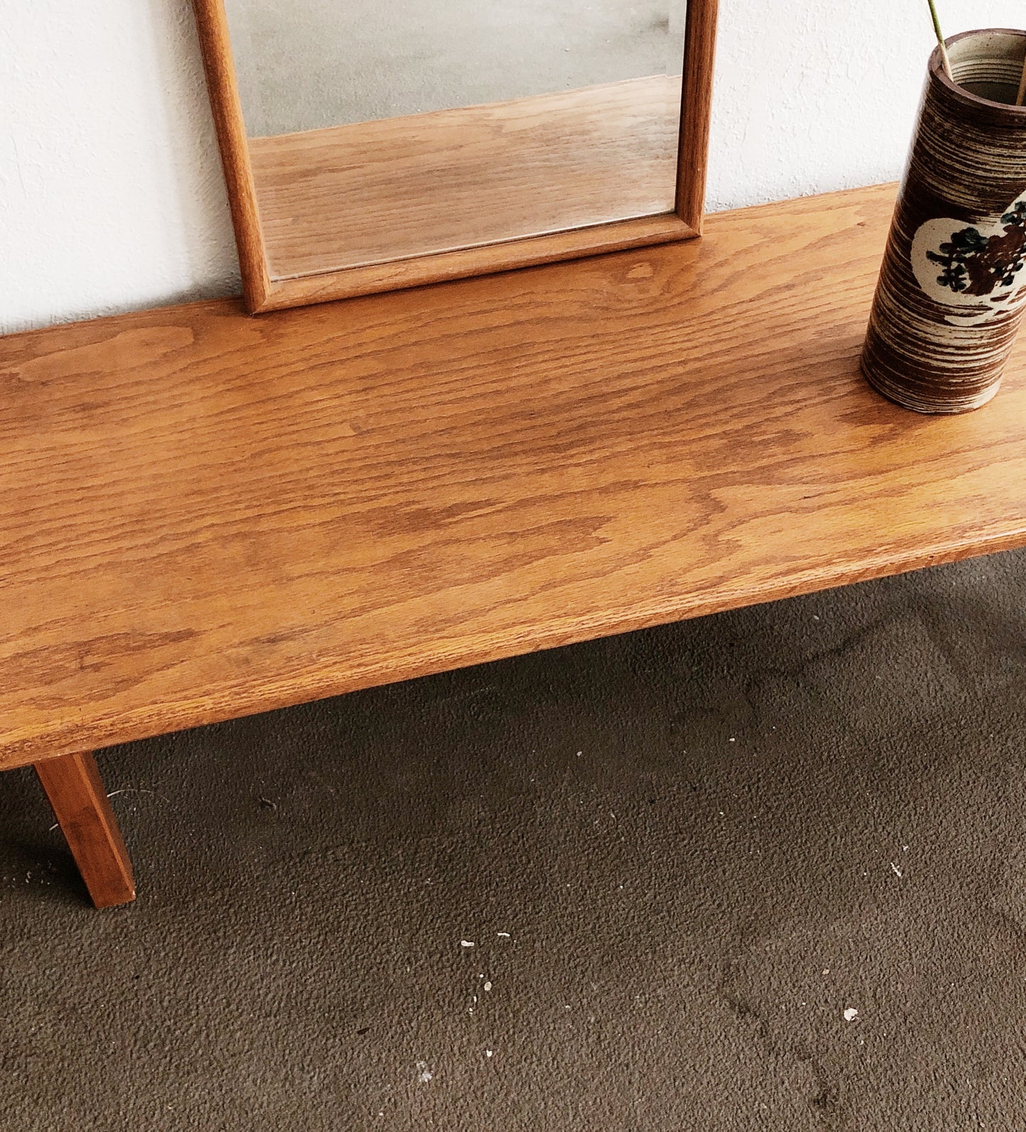 Vintage Oak Bench or Coffee Table