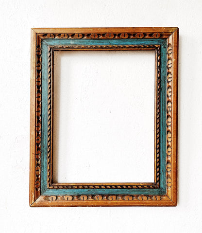 Mid Century Carved Wood Frame