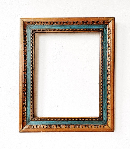 Mid Century Carved Wood Frame