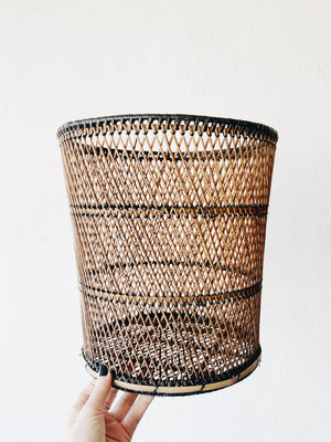 Vintage Open Weave Basket