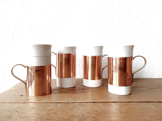 Ceramic Tumblers with Copper and Brass