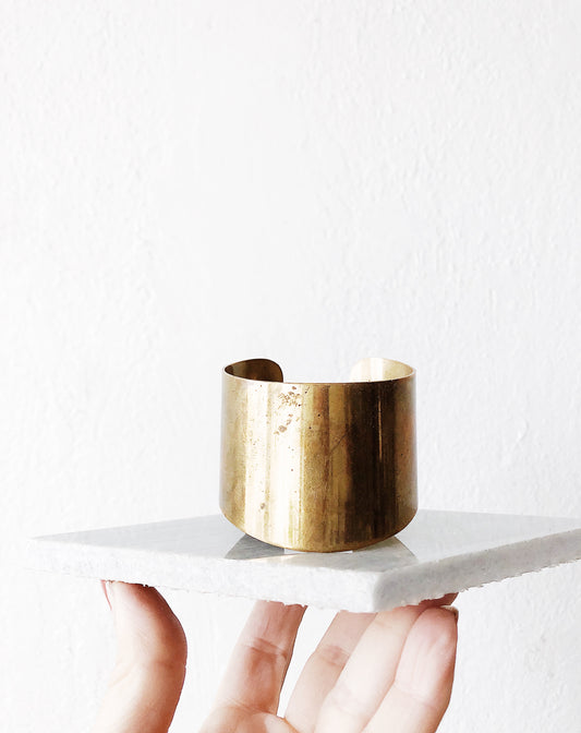 Vintage Solid Brass Cuff