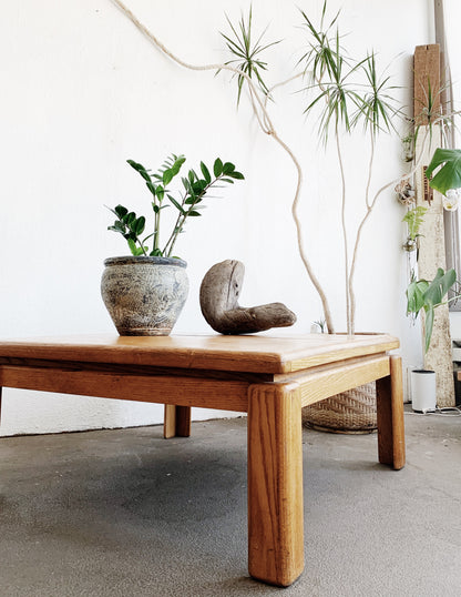 Chunky Vintage Oak Coffee Table