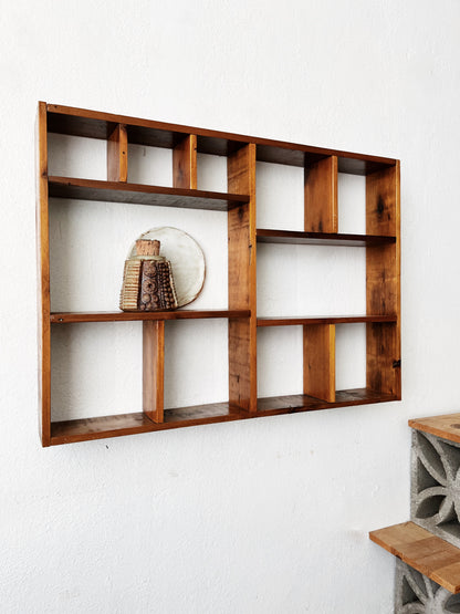 Large 1970s Handmade Cubby Shelf