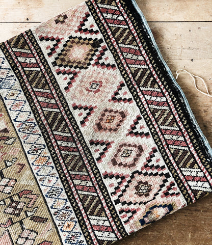 Vintage Turkish Wool Tribal Rug