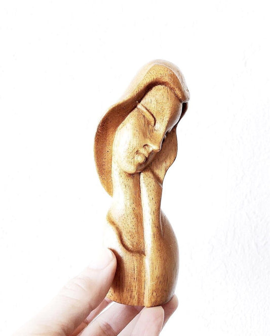 Petite Wooden Bust