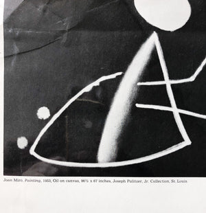 Original Vintage 1970s Joan Miro Exhibition Poster